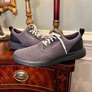EUC Men's Cole Haan GrandSport Journey Knit Sneakers in Gray Black Size 12